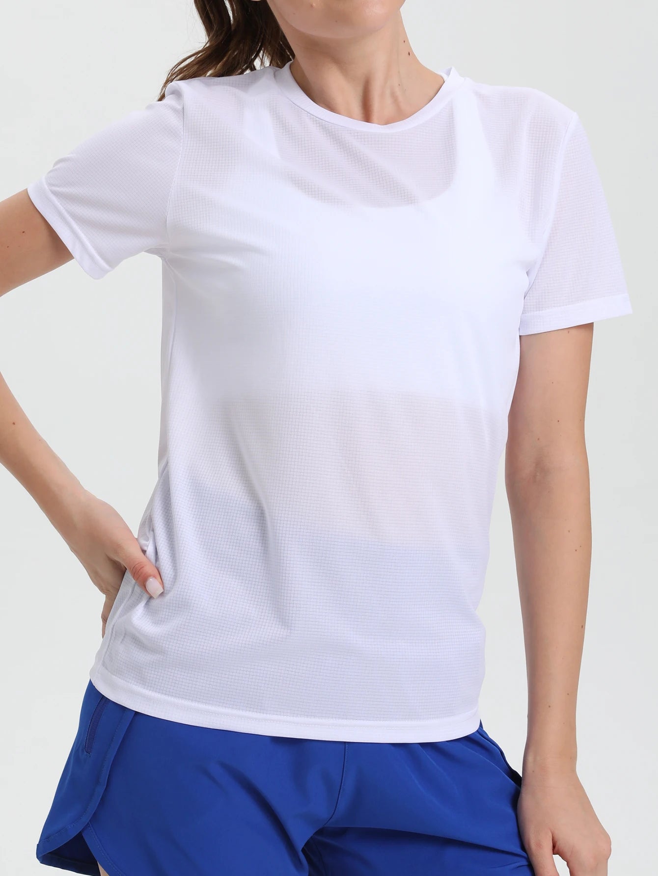 Camiseta Deportiva de Mujer para Gym - Manga Corta Transpirable | Yoga y Fitness