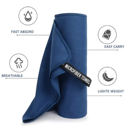 "Toalla Deportiva de Microfibra 40x80cm - Secado Rápido para Gym y Yoga"